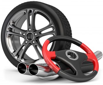 Beispielhafte Darstellung eines Produkts in der Automobil-Industrie als Andeutung eines Förderguts der Rollenbahnen.